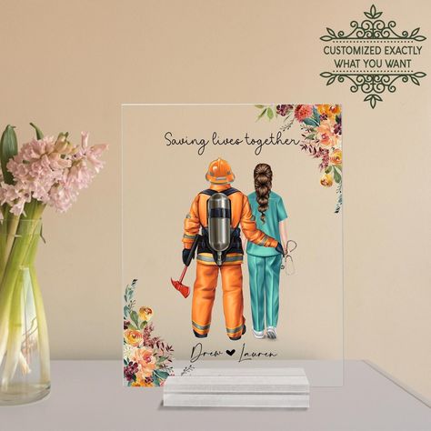 This Digital Prints item by RosateeStore has 82 favorites from Etsy shoppers. Ships from Vietnam. Listed on Jun 2, 2024 Firefighter And Teacher Couple, Nurse Firefighter Couple, Firefighter And Nurse Couple, Firefighter Couple Pictures, Nurse Couple, Nurse Wedding, Firefighter Couple, Fireman Wedding, Firefighter Boyfriend