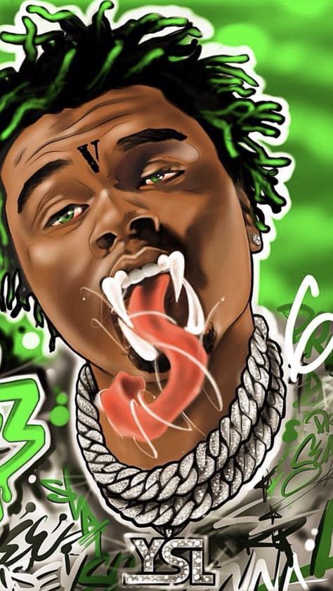 #gunna #lilbaby #rap #hiphop #trap #pintrest #green #ice #iphone #iphonewallpaper Drip Or Drown Wallpaper, Gunna Rapper Wallpaper, Gunna Wallpaper, Gunna Rapper, Drip Harder, 3d Animation Wallpaper, Rapper Wallpaper, Rapper Wallpaper Iphone, Digital Portrait Illustration