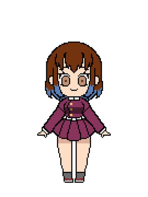 @HASHIBARA_HARUMI Pixel Base, Kny Oc, Demon Slayer