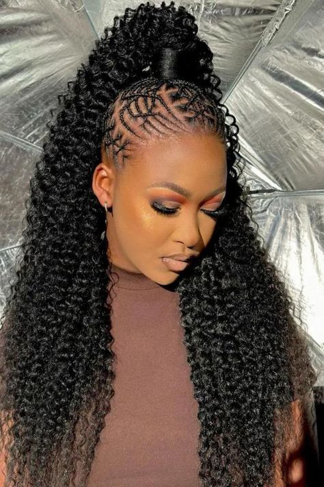 Front Braid Ponytail Hair Braids Styles, Wavy Hair Hairstyles, Thick Hair Hairstyles, Braided Ponytails, Straight Hair Hairstyles, Hairstyles For Wavy Hair, Cute Wedding Hairstyles, Latest Hair Braids, Hairstyles For Straight Hair