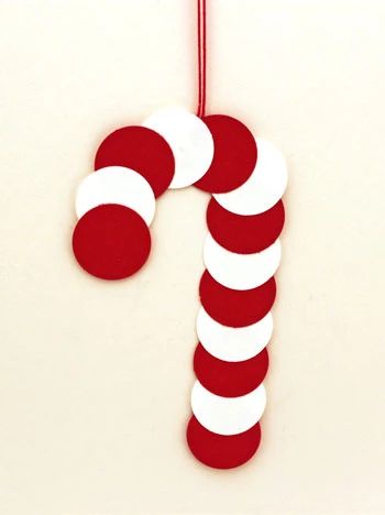 Candy Cane Crafts, Christmas Crafts For Kids To Make, Candy Cane Ornament, Felt Christmas Decorations, Candy Cane Christmas, Christmas Paper Crafts, Easy Christmas Crafts, Crafts For Kids To Make, Christmas Ornament Crafts