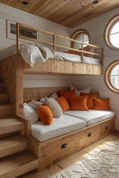 Wall Bunk Beds, Small Loft Bedroom, Loft Bedroom Ideas, Loft Designs, Loft Style Bedroom, Loft Bed Plans, Loft Bunk Beds, Loft Bedroom, Small Loft