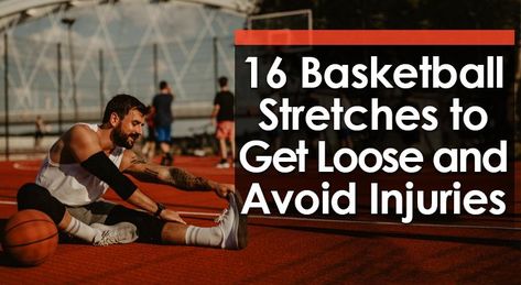 The right basketball stretches will reduce injury risk and get your players ready to perform at high intensity. These are the stretches I recommend: Basketball Stretches, Cool Down Stretches, Basketball Workouts Training, Warm Up Stretches, Basketball Information, Dynamic Stretching, Warm Up Routine, Basketball Practice, Basketball Workouts