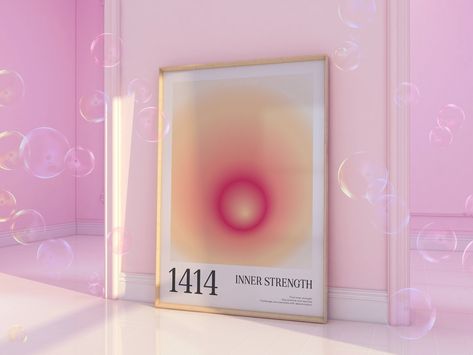 Angel Number Print, Wall Art Y2k, Angel Number Poster, Number Wall Art, Aura Print, Art Y2k, Aura Poster, Number Art, Number Wall