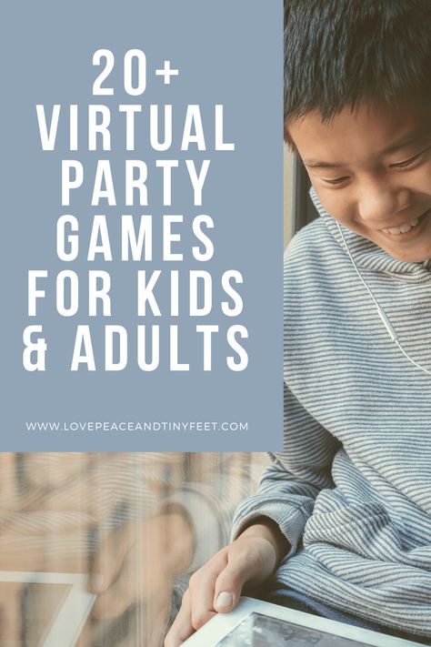 Virtual Parties are a fun way to enjoy the company of friends while social distancing. Here's a list of fun virtual party games for kids and adults. Virtual Games For Kids, Virtual Party Games, Name Games For Kids, Virtual Families, Party Games For Kids, Team Building Games, Virtual Games, Adult Party Games, Virtual Party