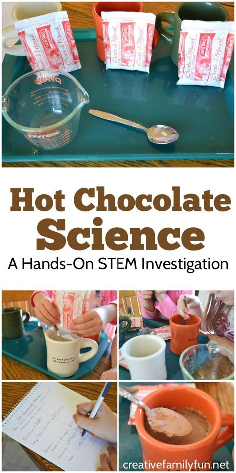 Explore how temperature helps something dissolve with this hand-on STEM… Science Experience, Jul Mad, Stem Experiments, Winter Science, Christmas Science, Kid Science, Science Club, Stem Challenge, Kid Experiments