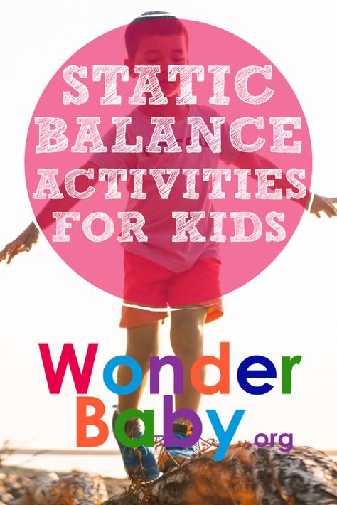 Static Balance Activities for Kids Balancing Activities For Kids, Balance Exercises For Kids, Balance Activities For Kids, Balance Activities, Coordination Activities, Glute Muscles, Fun Exercises, Strengthen Core, Toddler Development