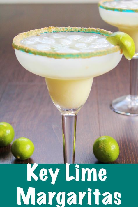 Key Lime Margaritas Coastal Key Lime Margarita Texas Roadhouse, Lime Drinks Cocktails, Key Lime Margarita, Lime Margarita Recipe, Margarita Drink, Hey Bartender, How To Make Margaritas, Key Lime Juice, Lime Margarita