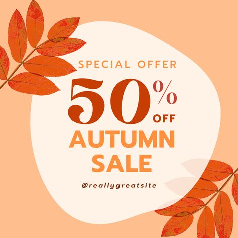 Fall Sale Poster, Fall Sale Graphic, Fall Graphic Design, Fall Routine, Hero Ideas, Newspaper Design Layout, Marketing Aesthetic, Instagram Review, Email Ideas