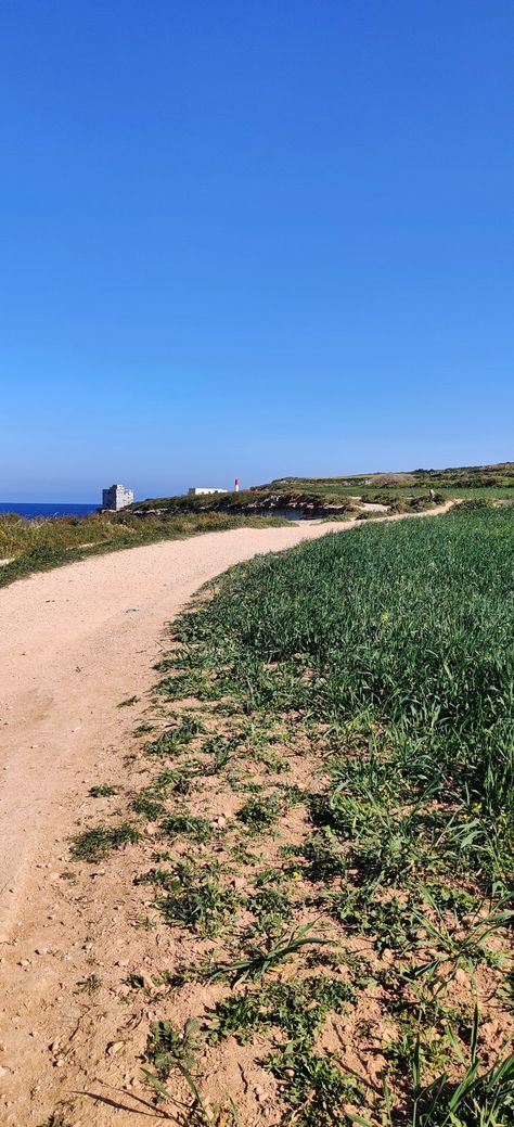 Munxar pathway, Marsaskala, Malta #nature #sea #countryside Mdina Malta, Mdina Glass Malta, Malta Sliema, Malta Country, Malta Beaches, Malta, Travel Destinations, Country Roads, Road