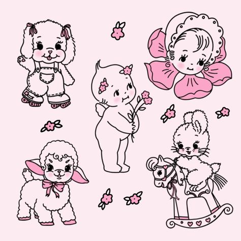 I will make your traditional custom and stylized tattoo design Kewpie Tattoo Traditional, Stylized Tattoo, Kewpie Tattoo, Rock Baby Clothes, Kitty Tattoos, Hello Kitty Tattoos, Doodle Tattoo, Tattoo Traditional, Tattoo Design Ideas