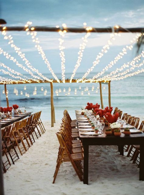 Bestie Wedding, Beach Reception, Dream Beach Wedding, Beach Wedding Reception, Tulum Wedding, Wedding Reception Ideas, Reception Centerpieces, Beach Wedding Inspiration, Wedding Beach Ceremony