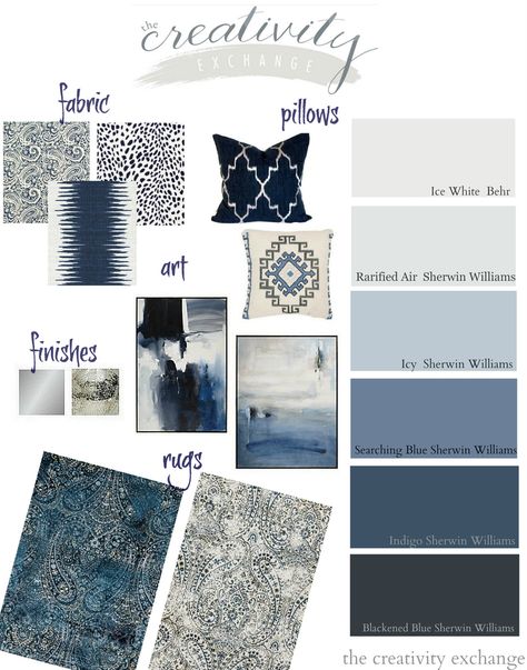 Layering shades of black, indigo and warm gray paint colors and accessories. The Creativity Exchange Warm Grey Paint Colors, Warm Gray Paint, Grey Paint Colors, Blue Living Room, Bedroom Paint, Remodel Bedroom, Paint Colors For Home, New Living Room, Ikea Hacks