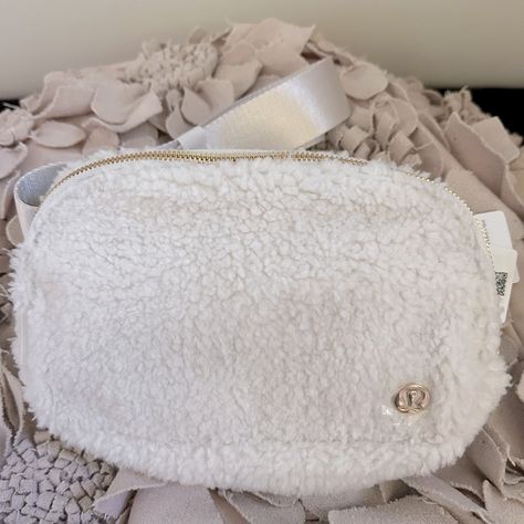 Lululemon Everywhere Fleece Belt Bag New With Tags Bought Directly From Lululemon. Guaranteed Authentic Or Your Money Back! Color: White Opal/ Gold Hardware Size: 1l Elevate Your Athleisure Game With This Lululemon Everywhere Fleece Belt Bag In White Opal/Gold. This Belt Bag & Fanny Pack Style Accessory Is Perfect For Any Active Woman Who Wants To Add Some Stylish Flair To Her Look. The Bag Is Made With High-Quality Nylon, Ensuring Durability And Longevity, While The Fleece Fabric Type Gives It Everywhere Fleece Belt Bag, Fanny Pack Style, Gold Branding, Active Women, White Opal, Fleece Fabric, Fanny Pack, Belt Bag, Running Errands