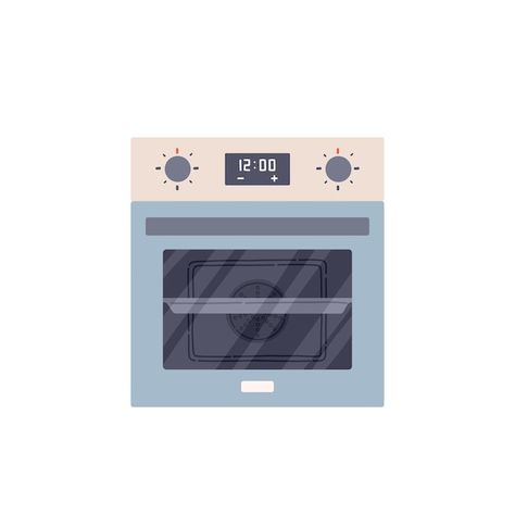 Kitchen stove oven flat design style iso... | Premium Vector #Freepik #vector Oven Drawing, Oven Illustration, Vector Kitchen, Idea Generation, Smart Oven, Ad Poster, Kitchen Stove, Stove Oven, Flat Icon