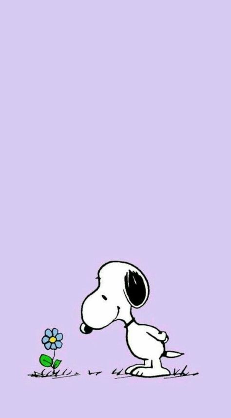 Snoopy April Wallpaper, Snoopy Purple Wallpaper, Purple Snoopy Wallpaper, Phone Backgrounds Spring, Wallpaper Iphone Valentines, Snoopy Cute, Charlie Brown Wallpaper, Wallpaper Snoopy, Peanuts Wallpaper