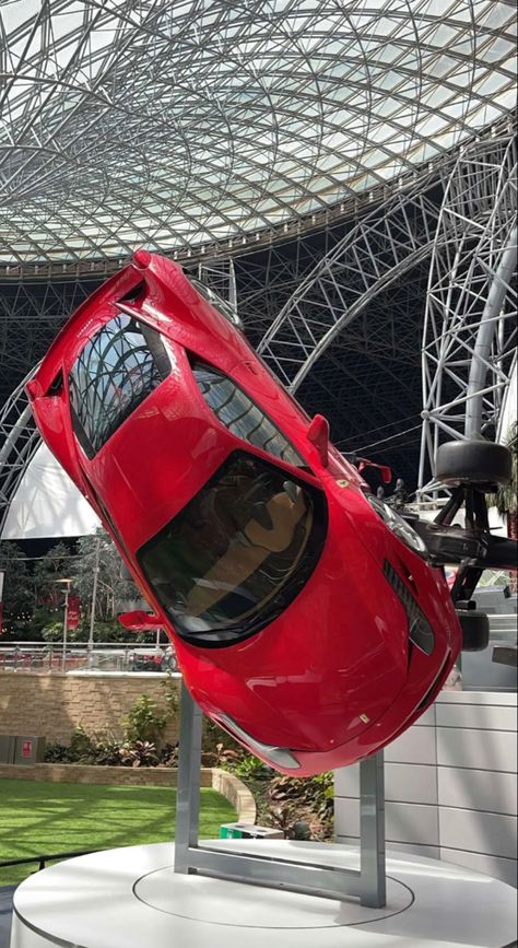 Dubai Ig Story, Abu Dhabi Snapchat Story, Ferrari World Abu Dhabi Aesthetic, Abu Dhabi Instagram Story, Dubai International Airport Snapchat, Car Showroom Architecture, Ferrari World Abu Dhabi, Dubai Aesthetic, Dubai Vacation