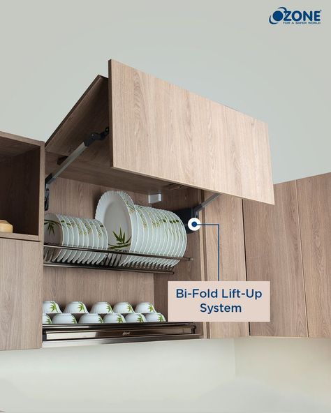 It’s time to reimagine overhead cabinets with Ozone’s Bifold Lift-Up system. It  gives the kitchen an undreamt elegance and lightness, with its weight carrying capacity and convenient operation.

#Ozone #Hardware #OzoneHardware #DoorHardware #HomeHardware #InteriorDesign #InteriorDecorating #HomeDesign #KitchenFittings #Kitchen #KitchenCabinet #OverheadCabinet Flip Up Kitchen Cabinets, Lift Up Cabinet Doors Kitchens, Kitchen Overhead Cabinets Design, Lift Up Cabinet Door, Lift Up Kitchen Cabinets, Bifold Kitchen Cabinet Doors, Kitchen Overhead Cabinets, Italian Kitchen Cabinets, Overhead Cabinet