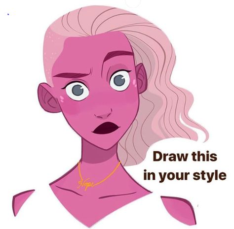 Doing a Draw this in your style challenge and searching for my particular art style — Steemit Pernille Orum, Pernille Ørum, Art Style Challenge, Art Prompts, Style Challenge, Cute Art Styles, Drawing Challenge, Art Challenge, Art Block