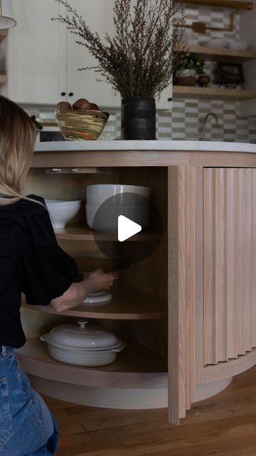 Audrey Scheck | Designer on Instagram: "Here’s your reminder that your island can be both fun AND functional! 

Design: @audreyscheckdesign
Photo: @cateblackofficial

Tags | Storage Solutions, Remodel, Kitchen Design, Fluted Island, Transitional Design, Zellige Tile

#austininteriordesign #atxdesigner #interiordesign #kitchenisland  #customcabinetry #whiteoak" Fluted Island, Austin Interior Design, No Sleep, Zellige Tile, Remodel Kitchen, Custom Cabinetry, Transitional Design, May 1, Functional Design