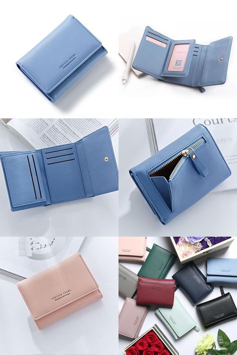 Leather Wallet Women's, Best Wallets For Women, Cute Wallets For Women, Hand Bags Ideas, Womens Leather Wallet, Women Hand Bags, Purse Luxury, Bags For Ladies, Ladies Wallet