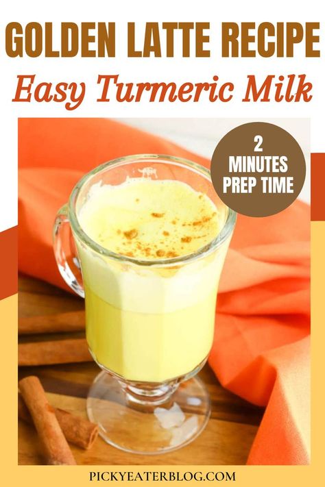 Refreshing and delicious-- this golden milk latte with turmeric can be mixed with almond or coconut milk. Serve it warm or iced, this drink recipe is quick and extra creamy. This a vegetarian Indian recipe that you can enjoy at home. Golden latte can also be bought in coffee shops. This drink is loaded with health benefits because of turmeric. It is great for the immune system and is rich in antioxidants. #vegan #goldenlatterecipeeasy Golden Coffee Recipe, Golden Milk Recipe Turmeric Almond Milk, Easy Golden Milk Recipe, Gold Milk Turmeric Recipe, Golden Latte Recipe, Golden Milk Recipe Turmeric, Golden Turmeric Milk, Oat Milk Smoothie, Golden Milk Benefits