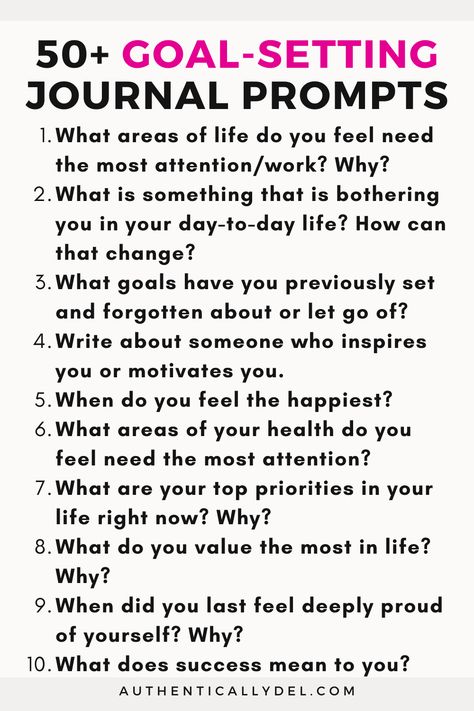 goal-setting journal prompts Journaling After Divorce, Journal Prompts Goal Setting, Prompts For Goal Setting, Goal Setting Journal, Healing Journaling, Goal Journal, Daily Journal Prompts, Personal Growth Motivation, Goal Setting Worksheet