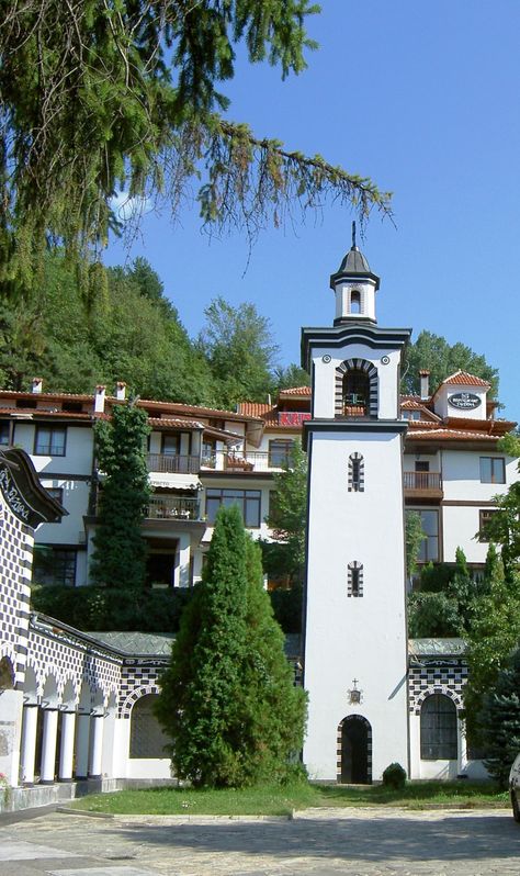 Blagoevgrad. Besor's art studio was on the other side of this courtyard. Blagoevgrad Bulgaria, Butler Service, American University, Visual Board, American Universities, Watch Tower, Five Star Hotel, Belarus, At The Hotel