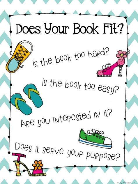 The Daily Five: Good Fit Books Anchor Chart FREEBIE Also has really simple mini lessons for starting read to self Good Fit Books, Daily 5 Reading, Just Right Books, Read To Self, The Big Three, Daily Five, Reading Essentials, Reading Anchor Charts, 3rd Grade Reading