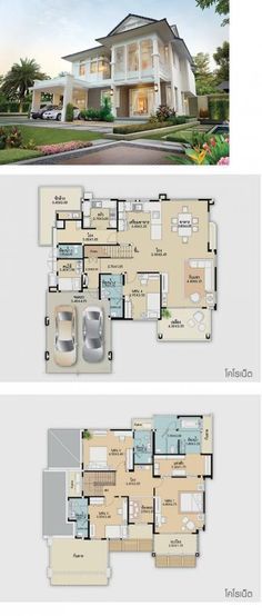 House Layout Ideas, Houses Layout, Landed House, Open Car, Car Porch, Trendy House, Layout Plan, Architectural Design House Plans, Sims House Plans