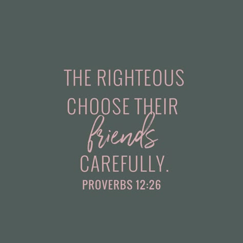 God calls us to love all others, both believers and unbelievers. Still, He cautions us in His Word to be careful who we spend the bulk of our time with. The friends we spend a lot of time with have a strong influence on our thoughts, beliefs, and behaviors. Bad company corrupts good character (1 Corinthians 15:33). So, God calls us to be wise and choose Godly, encouraging friends. Bad Company Corrupts Good Character, Discernment Quotes, Friends Bible Verse, Unequally Yoked, Influence Quotes, Company Quotes, Relationship With Jesus, The Company You Keep, Bad Friends