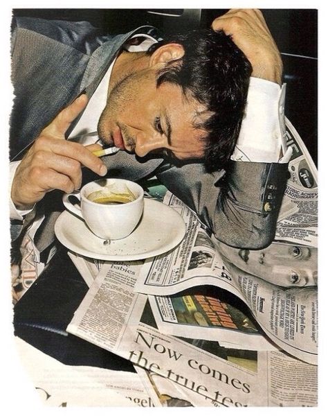 Coffee Newspaper, People Drinking Coffee, Diane Arbus, Movie Shots, Downey Junior, Robert Downey, Coffee Drinkers, Film Tv, A Cup Of Coffee