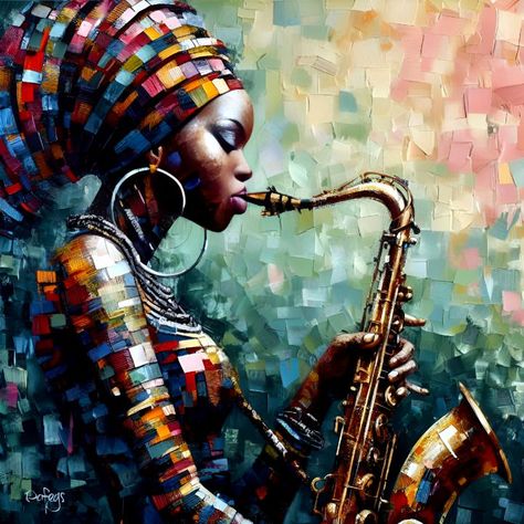 Brick Cafe, African Portraits Art, Nigerian Women, Africa Art Design, Instruments Art, African Artwork, Android Wallpaper Art, Avengers Art, African Paintings