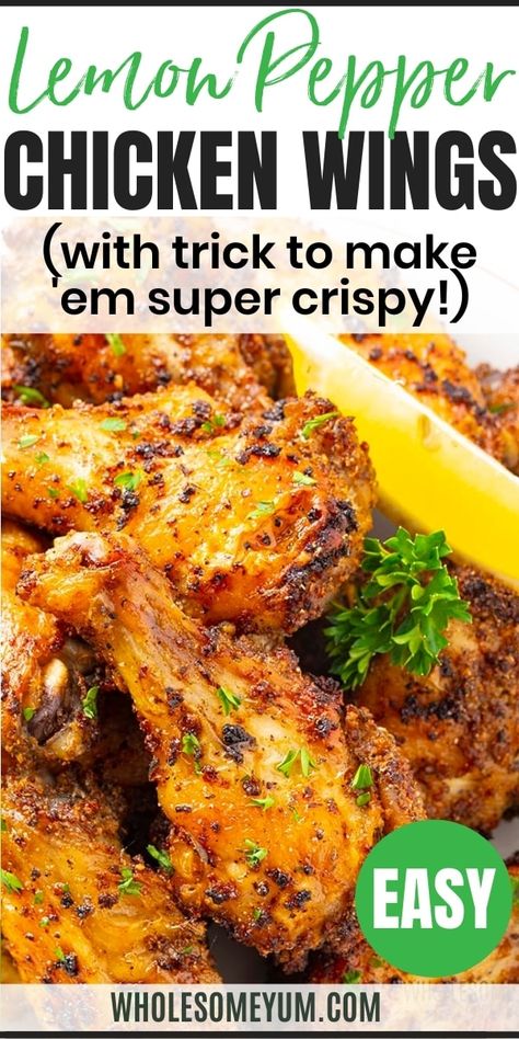 Lemon Peper Wings Recipe Baked, Baked Lemon Pepper Chicken Wings Recipe, Spiceology Recipes, Lemon Pepper Wings Recipe, Baked Lemon Pepper Wings, Lemon Pepper Chicken Wings Recipe, Baked Lemon Pepper Chicken, Pepper Chicken Wings, Lemon Pepper Chicken Wings