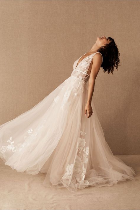 Willowby By Watters, Bhldn Wedding, By Watters, Tulle Wedding Gown, Anthropologie Wedding, Brides Wedding Dress, Tulle Wedding, Wedding Dresses Romantic, Ball Gowns Wedding