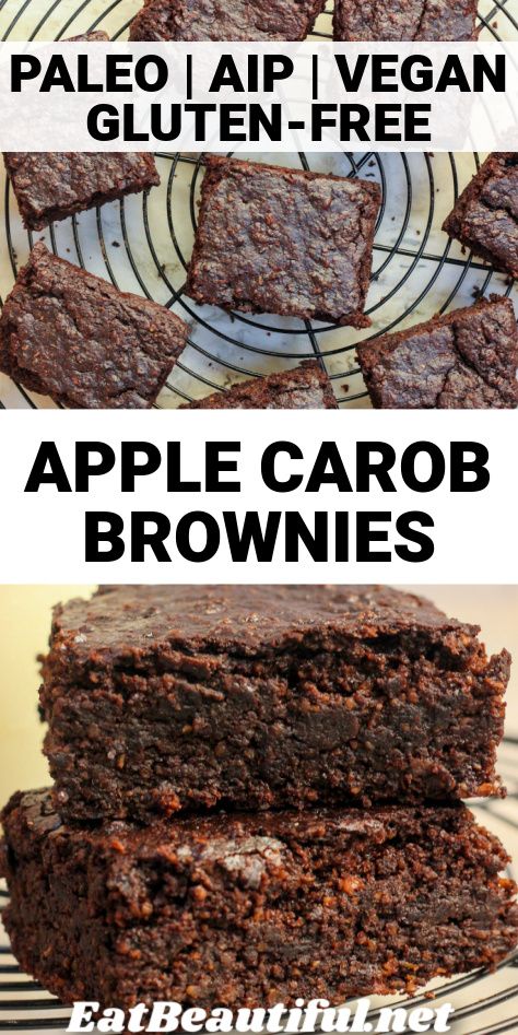 Aip Brownies, Carob Brownies, Carob Cake, Carob Recipes, Gluten Free Fall Recipes, Quick Breakfasts, Eat Beautiful, Aip Desserts, Carob Powder