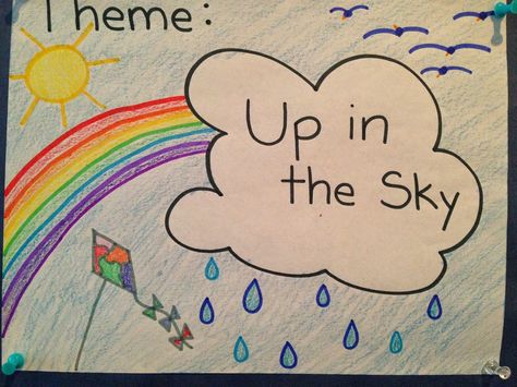 Up in the Sky theme for pre-k and preschool! Preschool Theme Activities, Toddler Themes, Weather Theme, Teaching Themes, Spring Classroom, Art Activities For Toddlers, Sky Day, Theme Activities, Homeschool Crafts