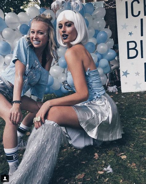 Ice Ice Baby Bid Day Theme Ice Party Theme Outfit, Aoii Sorority, Rush Themes, Homecoming Spirit Week, Ice Party, Recruitment Themes, Fb Games, Tri Delt, Dance Themes