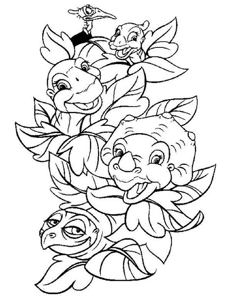 Land Before Time Dinosaurs, Dinosaur Tattoos, Land Before Time, Theme Tattoo, Baby Dino, Dinosaur Coloring Pages, Dinosaur Coloring, Dino Party, Cartoon Coloring Pages