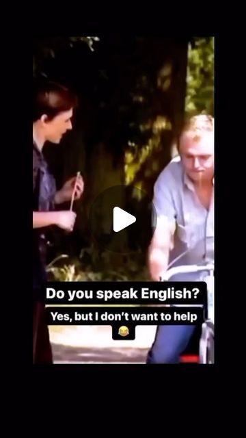 ENGLISH TEACHER ISAAC on Instagram: "Do you speak English?😂 A savage way of saying “ I could help you but I won’t “ 😂😂 #learnenglish #funny #comedy #englishcomedy" English Comedy, English Videos, Speak English, Funny Comedy, Speaking English, English Teacher, I Win, Learn English, Funny