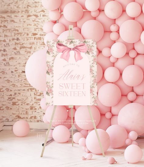 Love Shack Fancy Sweet 16, Loveshackfancy Birthday Party, Bday Sleepover, Teenage Party, Link Edit, Teenage Parties, Pink Sweet 16, Floral Shabby Chic, Mobile Editing