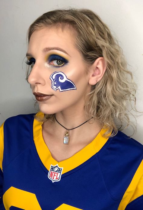 Rams Super Bowl Makeup Super Bowl Makeup, La Rams, Game Face, Face Painting Designs, Painting Designs, Makeup Art, Face Painting, Super Bowl, Favorite Team