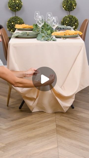 Blossom on Instagram: "Fix any tablecloth length with this expert tip!" Layered Table Cloth Ideas, Table Cloth Aesthetic, Cheap Table Cloth Ideas, Diy Table Skirts, Table Cloth Decorations, Perfect Party, Table Cloth, Blossom, Instagram