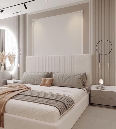 Minimal Modern Bedroom, Minimalist Home Decor Ideas, Minimal Bedroom Ideas, Bad Room Design, Simple Bed Designs, Unique Bedroom Design, Minimal Bedroom, Luxury Room Bedroom, Bedroom Interior Design Luxury