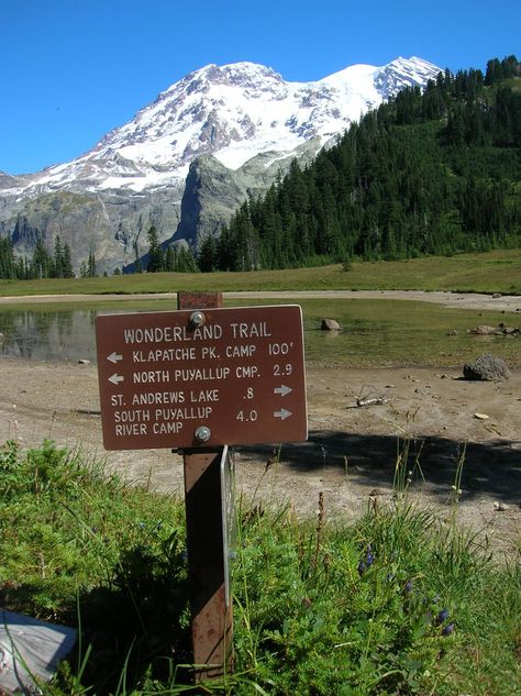 Wonderland Trail: Longmire to North Puyallup River  19.5 miles Wonderland Trail, River Camp, Mt Rainier, Outdoor Fun, Pacific Northwest, Mount Rainier, North West, Backpacking, Lake