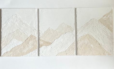 Textured Plaster, Plaster Wall Art, Texture Painting On Canvas, Canvas For Beginners, Acrylic Painting For Beginners, Textured Canvas Art, Plaster Art, Tableau Art, Simple Acrylic Paintings