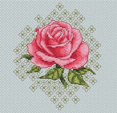 Motifs Blackwork, Counted Cross Stitch Patterns Free, Cross Stitch Silhouette, Rose Cross Stitch Pattern, Free Cross Stitch Charts, Floral Cross Stitch Pattern, Blackwork Patterns, Cross Stitch Fonts, Cross Stitch Freebies