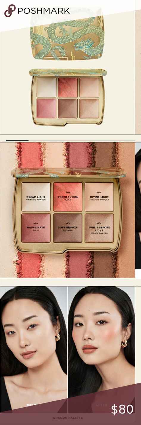 HOURGLASS HOLIDAY PALETTE DRAGON 2024 Holiday Palette, Dragon 2024, Strobe Light, Soft Lavender, Face Palette, Divine Light, Finishing Powder, Strobe Lights, Light Peach