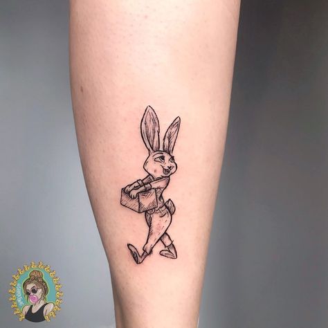 Shira Twig🧚🏼‍♀️ on Instagram: “JUDY HOPPS🐇 #zootopia #disney #judyhopps (Swipe for the full tattoo and check my profile for the other closeup)” Judy Hopps Tattoo, Zootopia Tattoo Ideas, Zootopia Tattoo, Monster Tattoo, Full Tattoo, Disney Zootopia, Judy Hopps, Desenho Tattoo, Zootopia