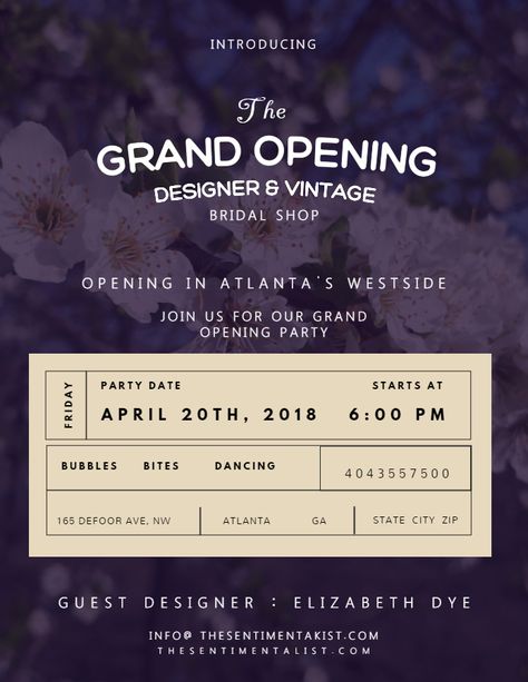 Vintage small business grand opening event flyer poster social media template. Soft Opening Ideas, Soft Opening Ideas Business, Re Opening Poster, Cafe Opening Invitation, Grand Opening Poster Design Ideas, Soft Opening Invitation, Now Open Poster Design, Soft Opening Poster Design, Grand Opening Design